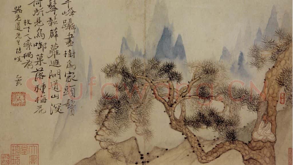 1695年 石涛《山水册8开》书画作品