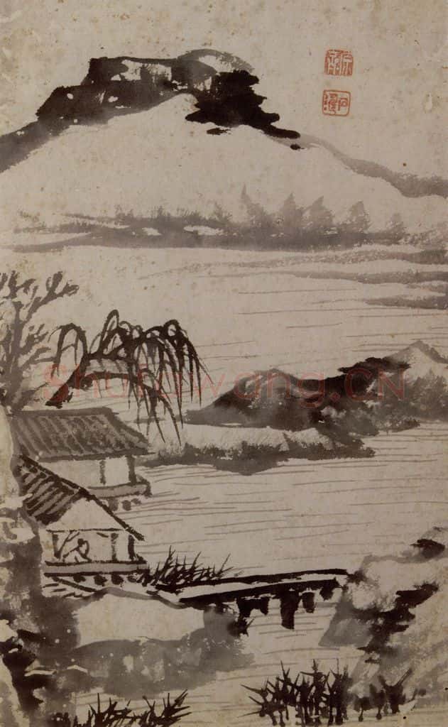 1698年 石涛《山水册》书画作品