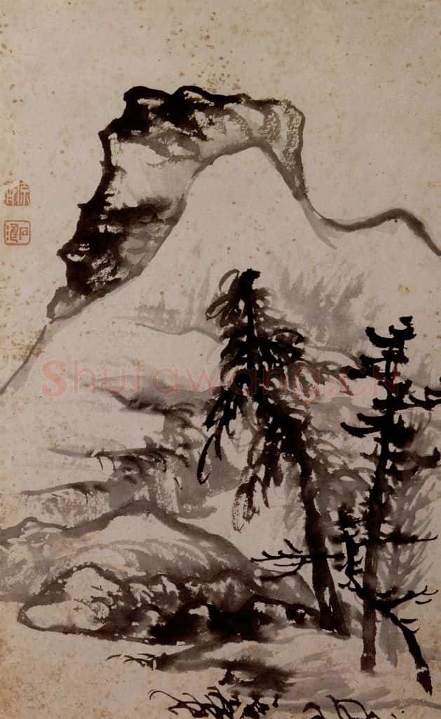 1698年 石涛《山水册》书画作品