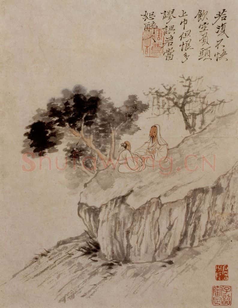  石涛《陶潜诗意图》书画作品
