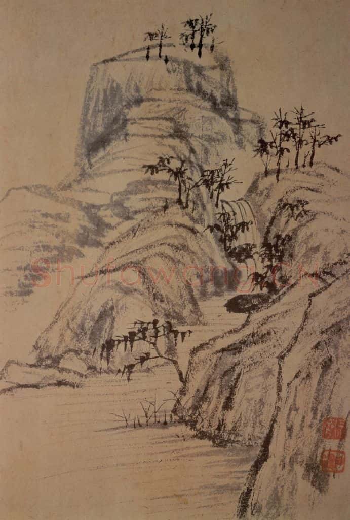 石涛《山水册》书画作品