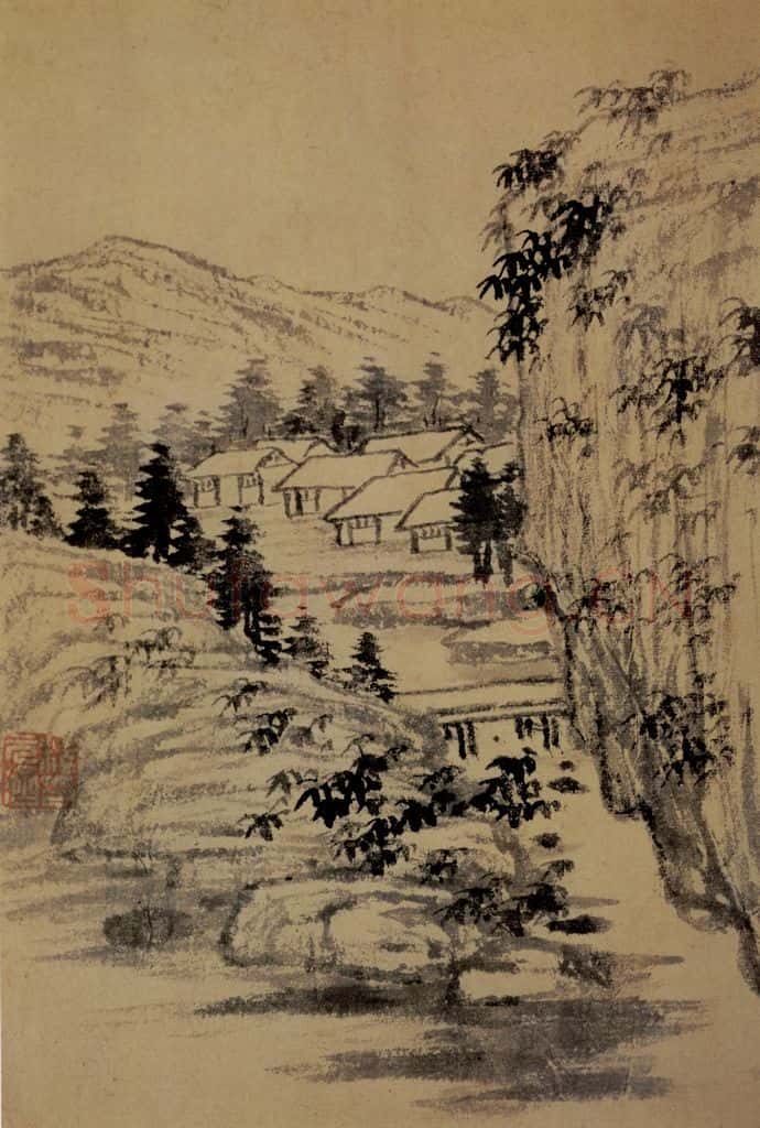 石涛《山水册》书画作品