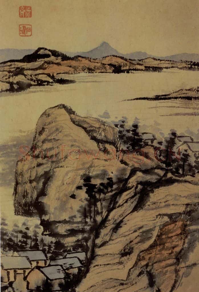 石涛《山水册》书画作品