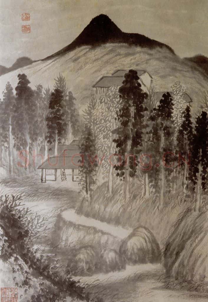 1690年 石涛《书画杂册14开》书画作品