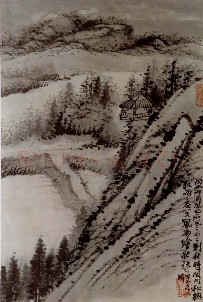1690年 石涛《书画杂册14开》书画作品