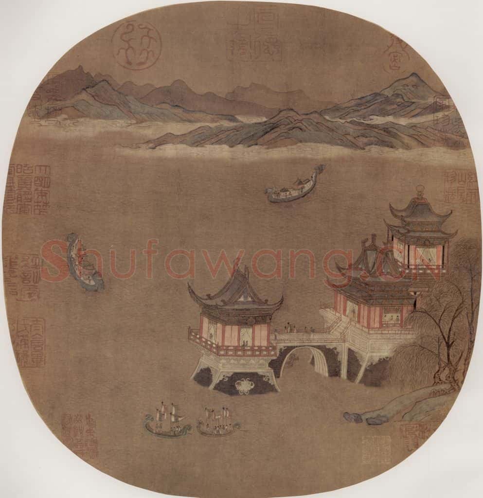 南宋 无名氏 龙舟竞渡图 书画作品