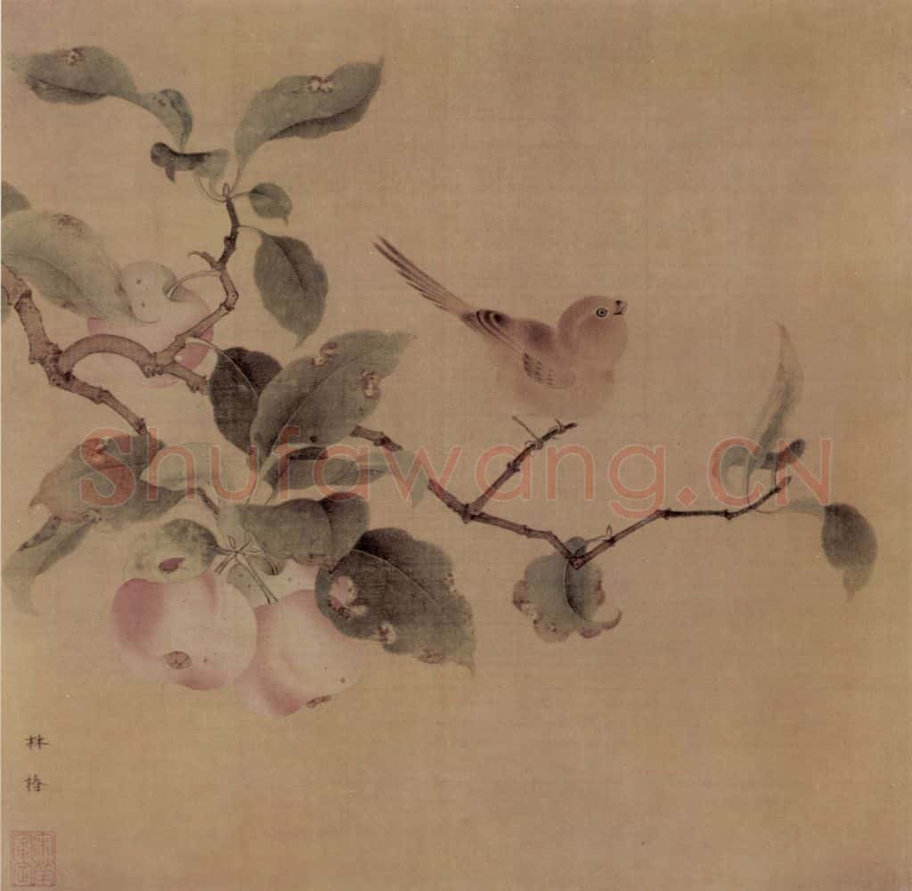 南宋 林椿《果熟来禽图》书画作品
