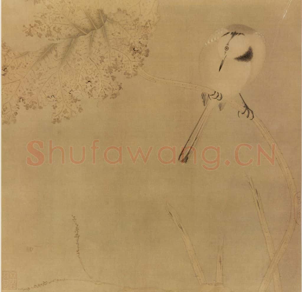 南宋 无名氏 枯荷鹡鸰图 书画作品