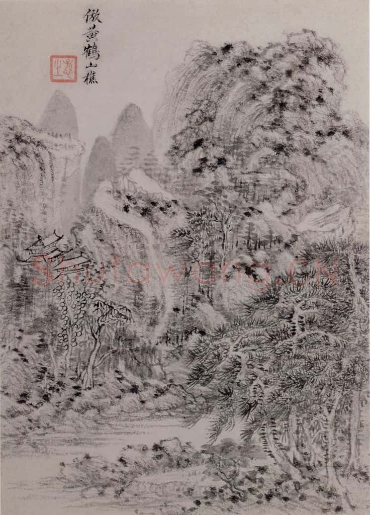 明 王时敏《仿古山水图册》书画作品