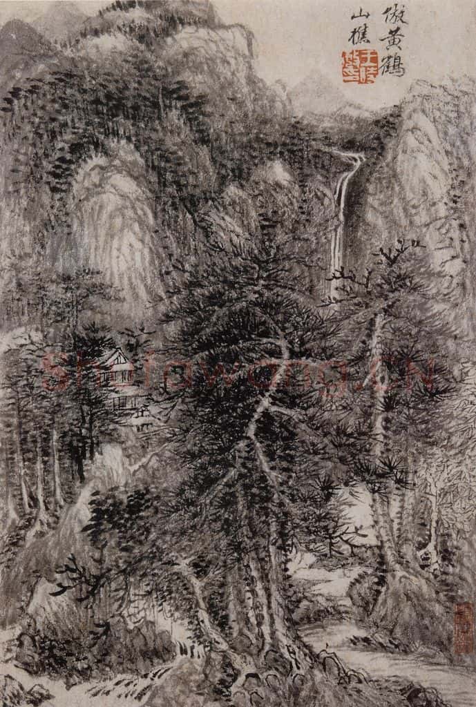 明 王时敏《仿古山水图册》书画作品
