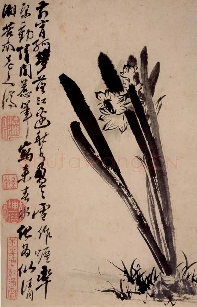 清 石涛《花卉册》书画作品