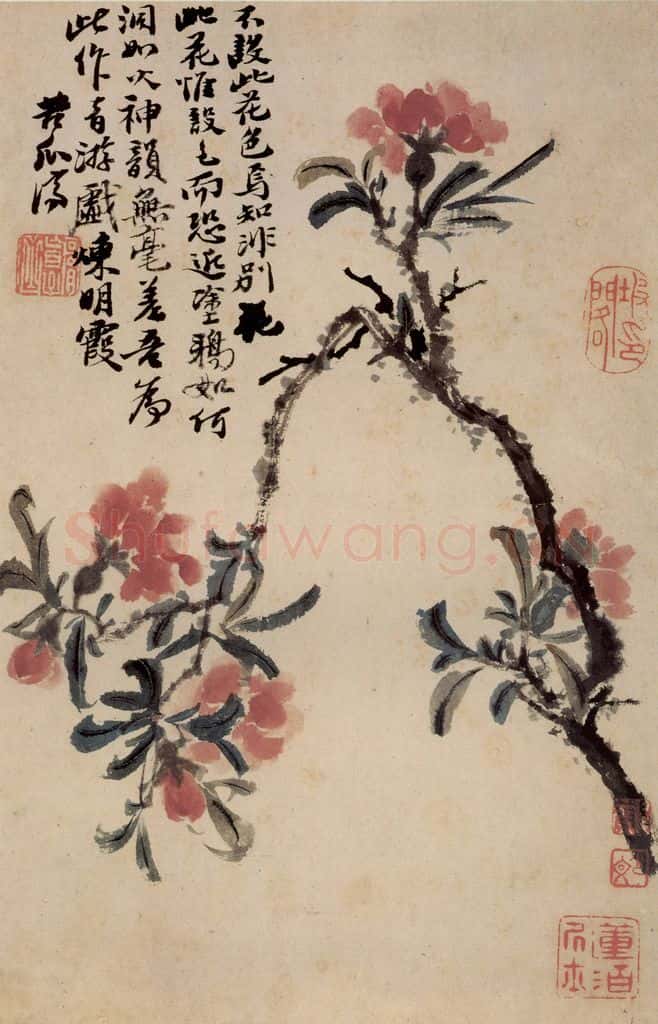 清 石涛《花卉册》书画作品