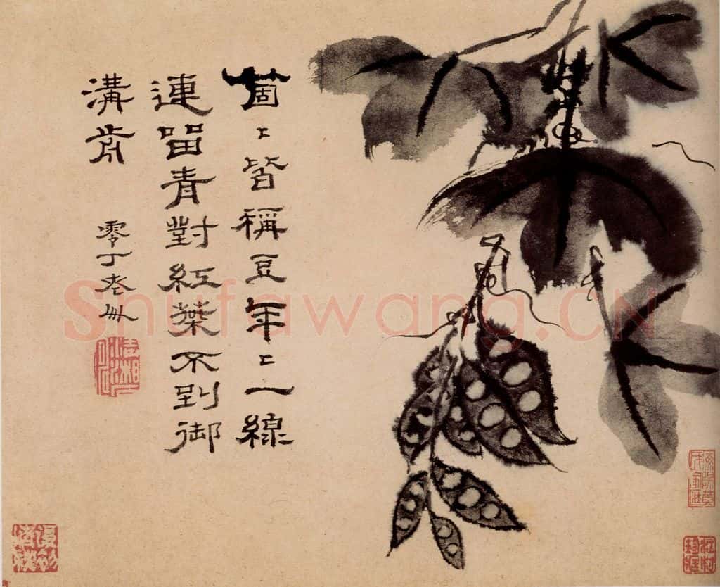 清 石涛《蔬果册》书画作品