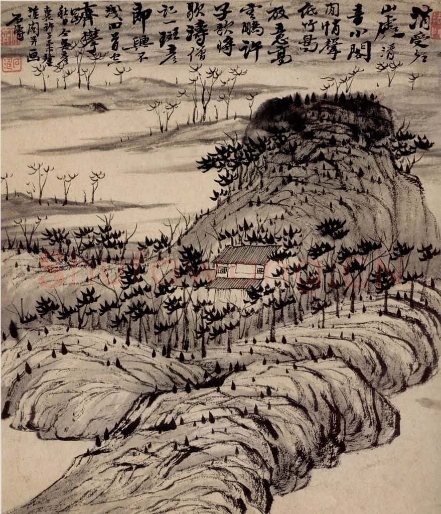清 石涛《山水册》书画作品