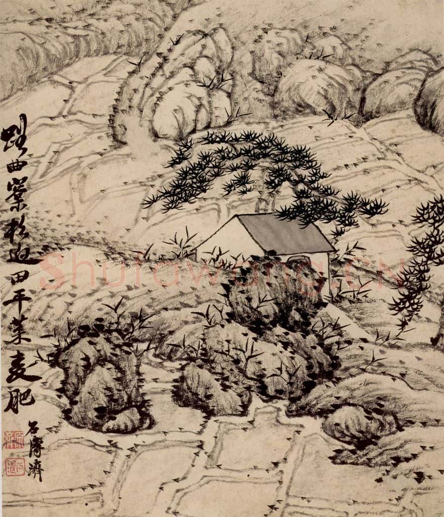 清 石涛《山水册》书画作品