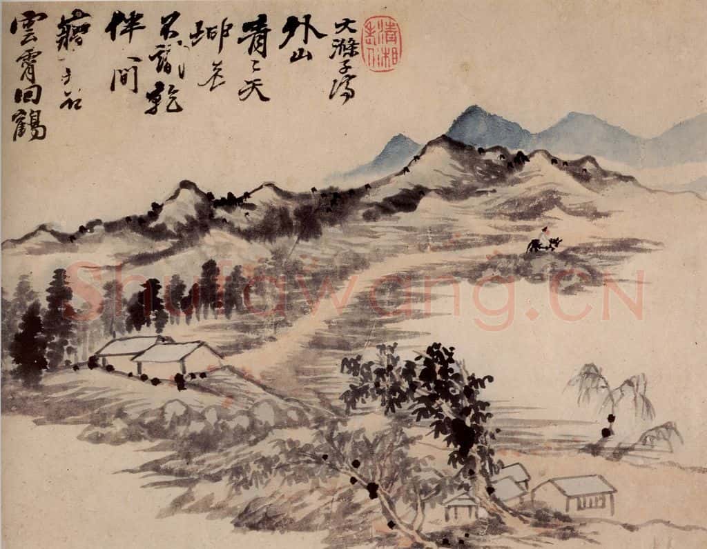 清 石涛《山水册》书画作品