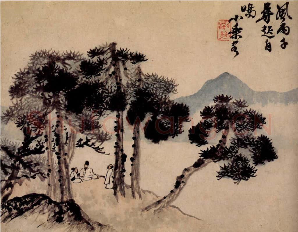 清 石涛《山水册》书画作品