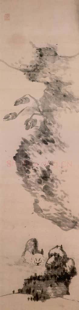 清 朱耷《花鸟屏》书画作品