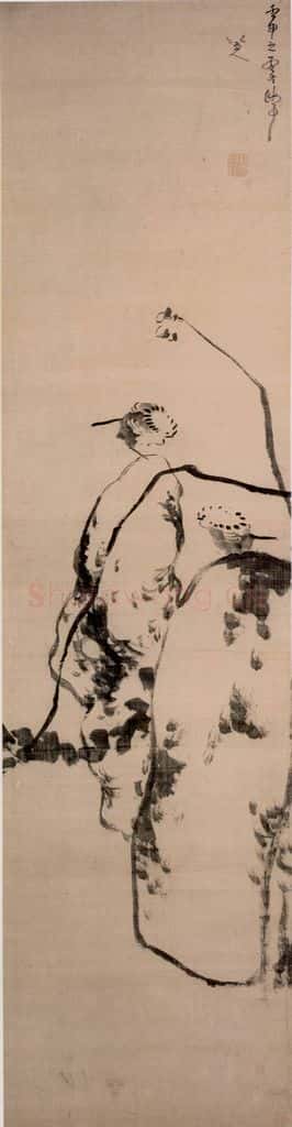 清 朱耷《花鸟屏》书画作品