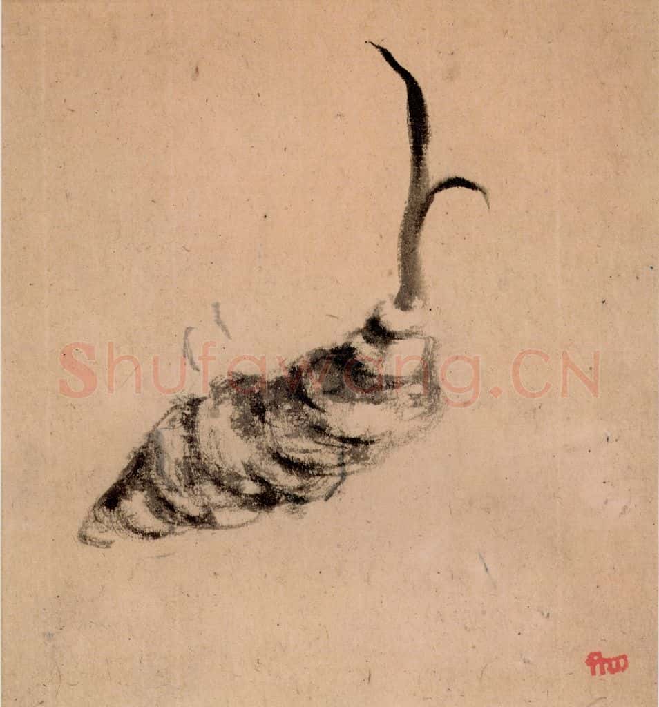 清 朱耷《花果册》书画作品