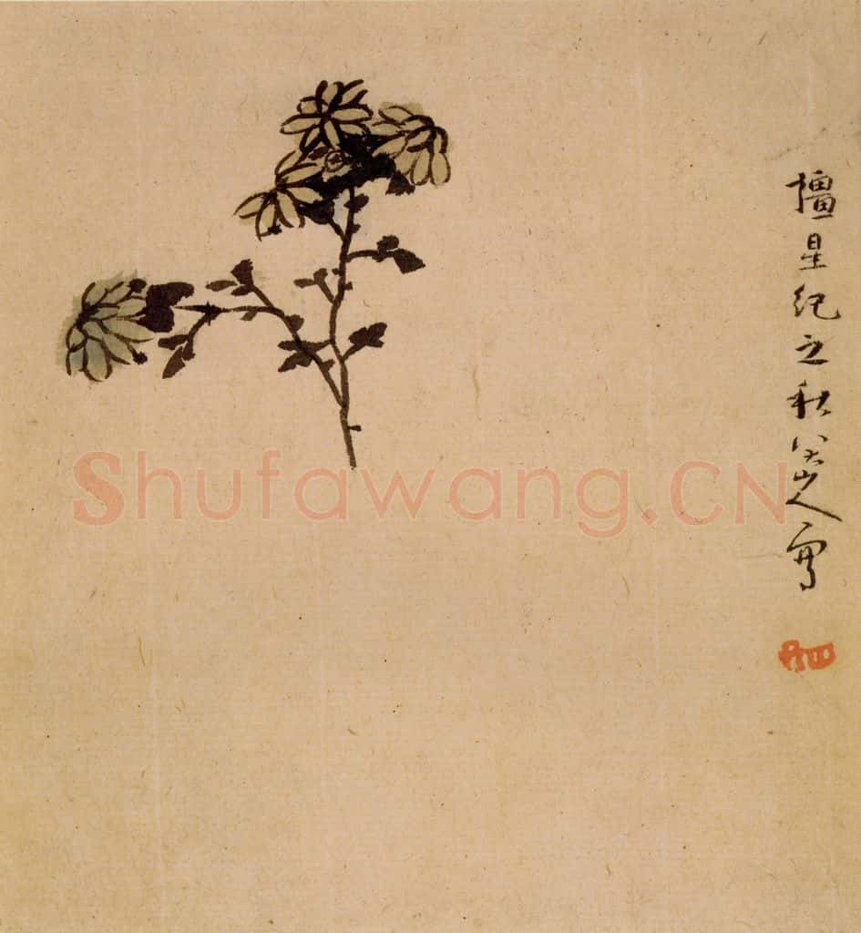 清 朱耷《花果册》书画作品