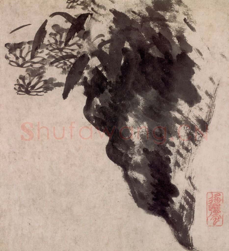 清 朱耷《花鸟册》书画作品