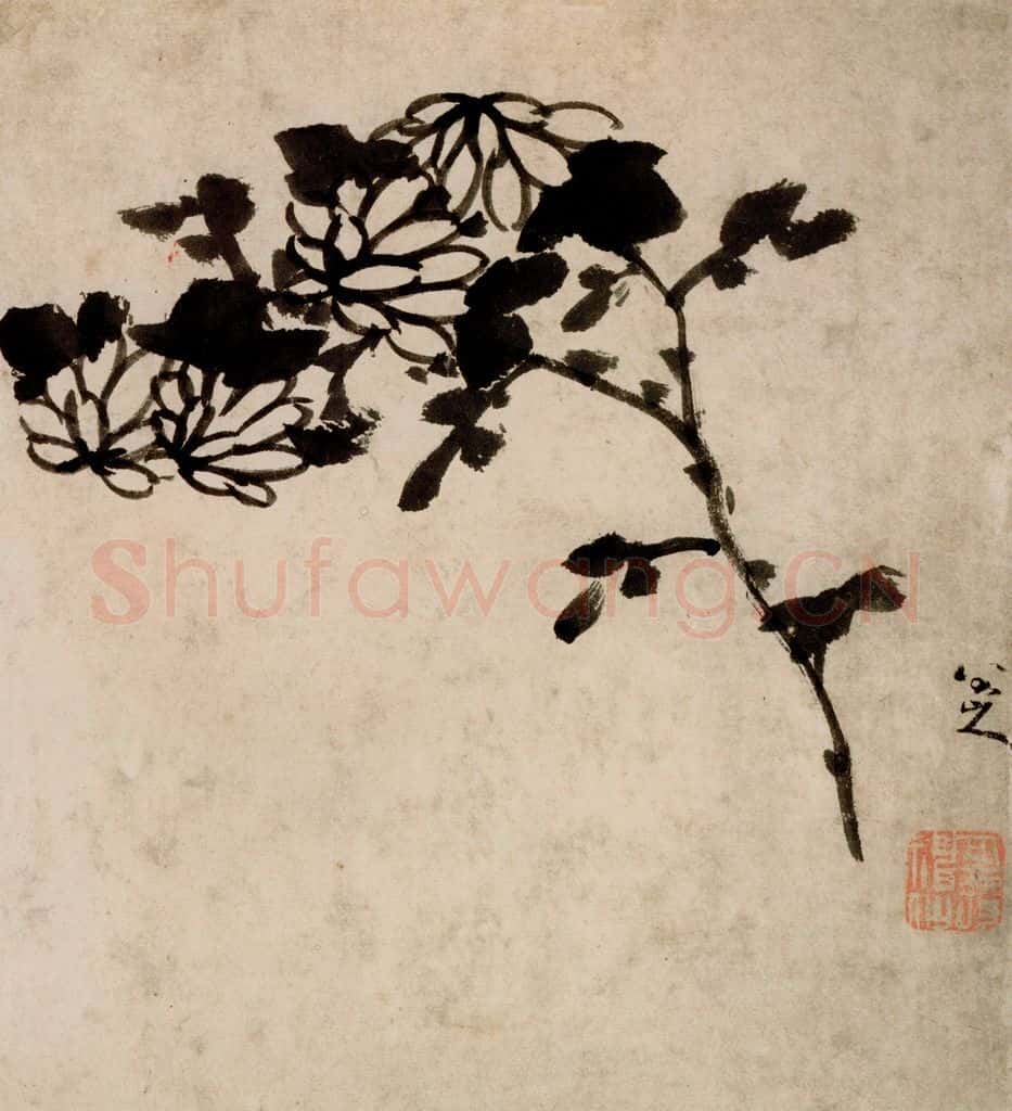 清 朱耷《花鸟册》书画作品