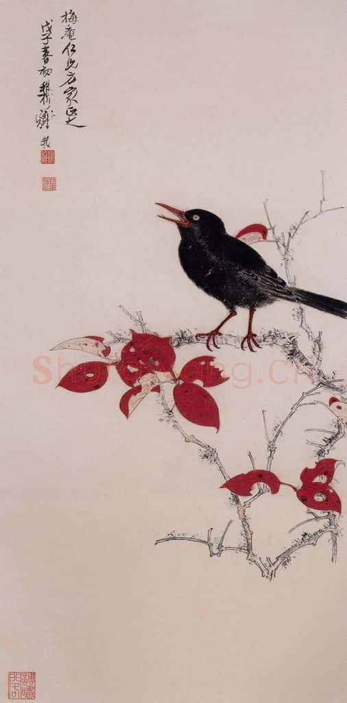 1948年 谢稚柳《清唱图》书画作品