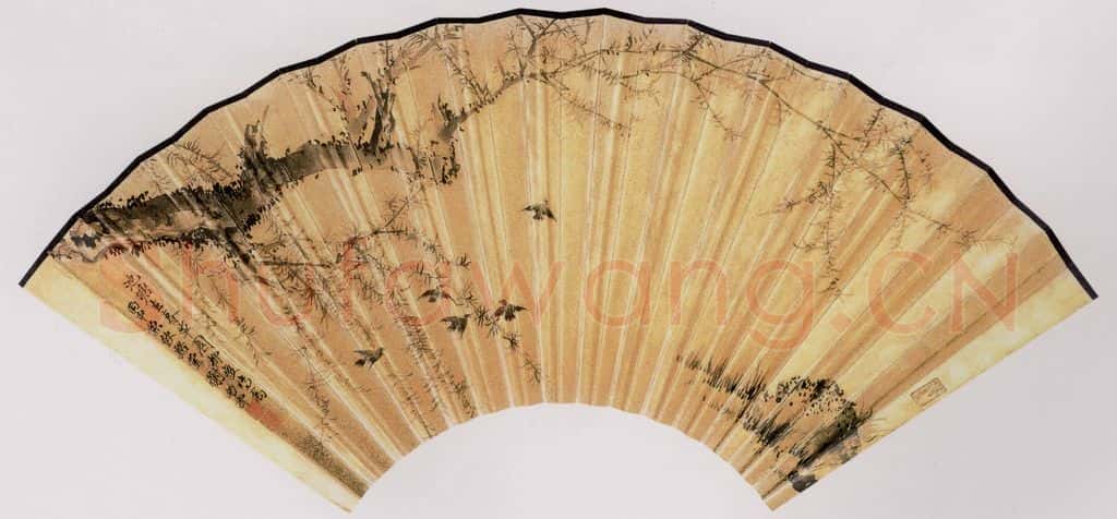五十年代中期 谢稚柳《池塘春晓图》书画作品