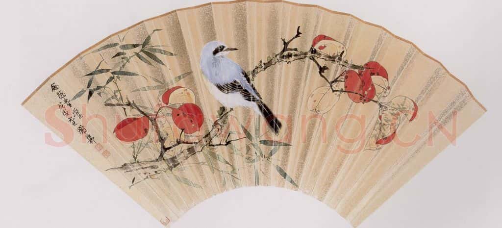 1958年 谢稚柳《花鸟图》书画作品
