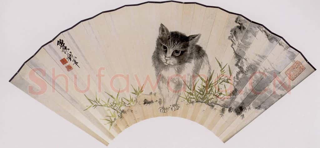 60年代 谢稚柳 猫图 书画作品