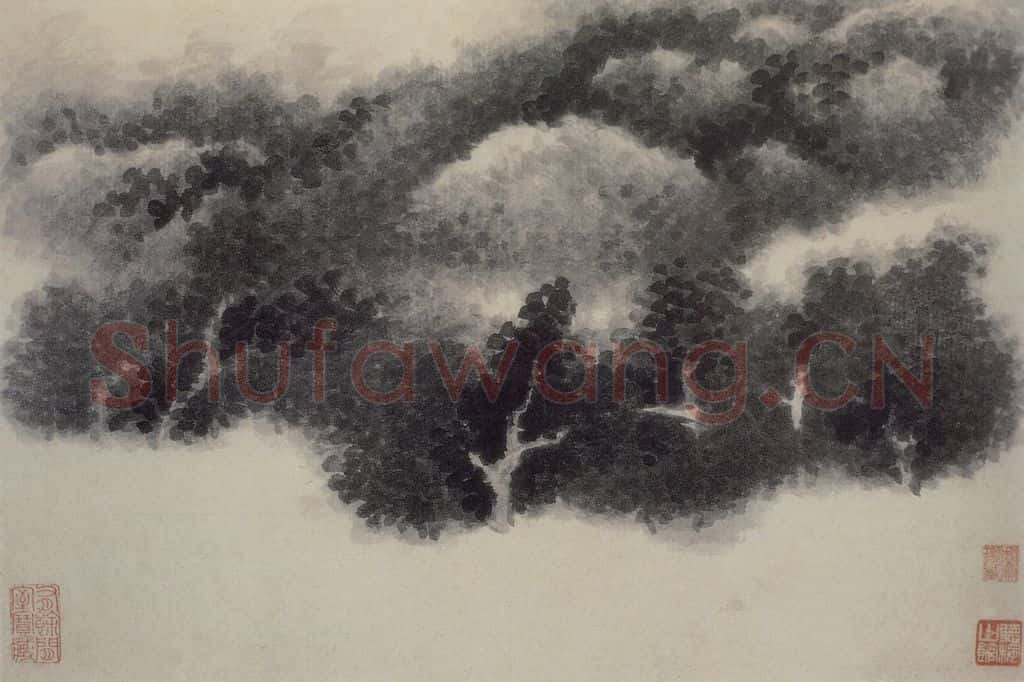 清 龚贤《山水册》书画作品