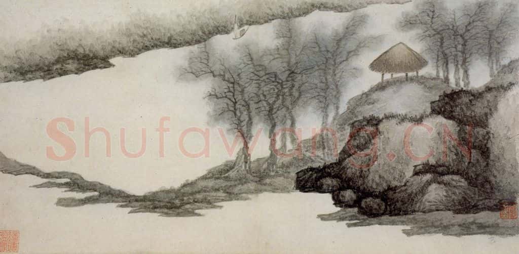 清 龚贤《八景山水页装卷》书画作品