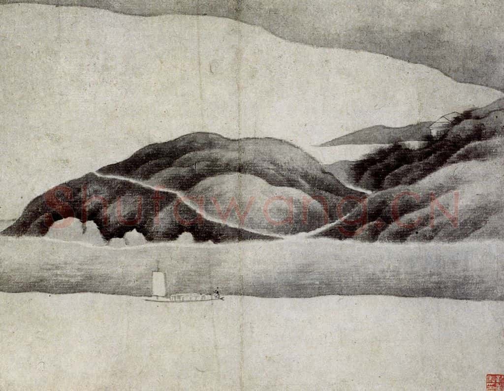 清 龚贤《山水册》书画作品