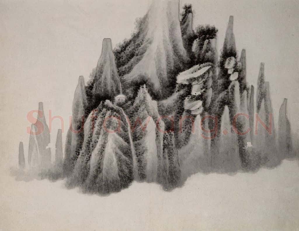 清 龚贤《山水册》书画作品