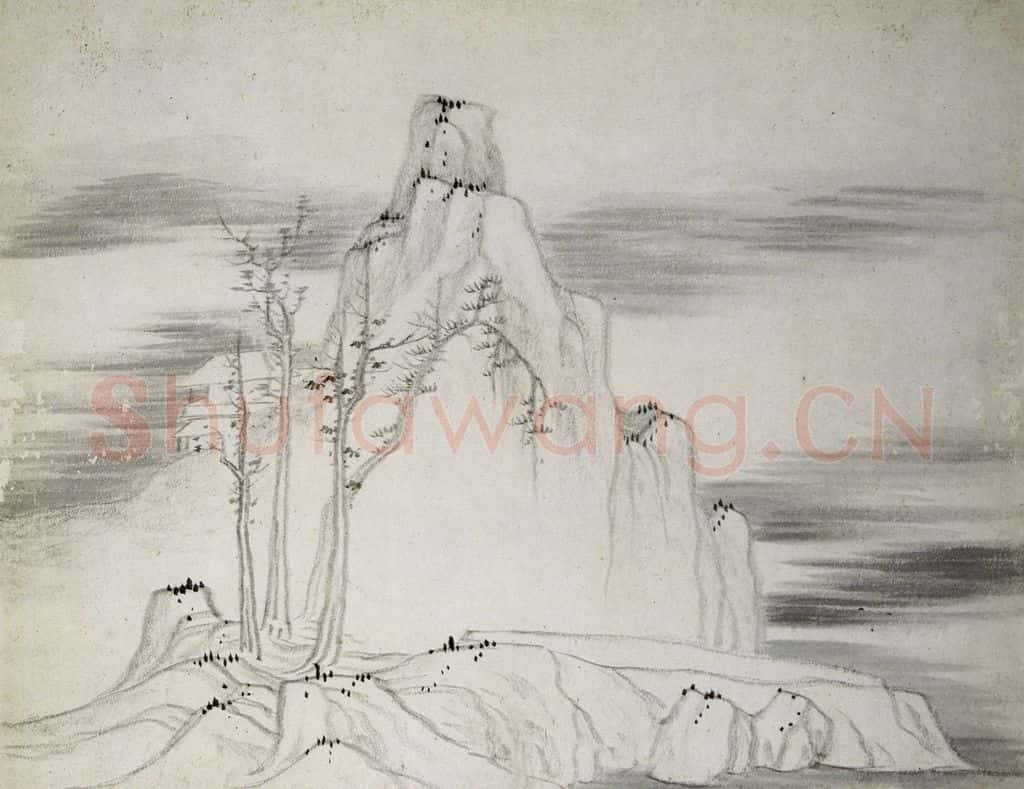 清 龚贤《山水册》书画作品