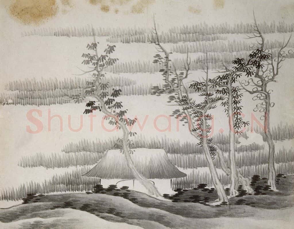 清 龚贤《山水册》书画作品