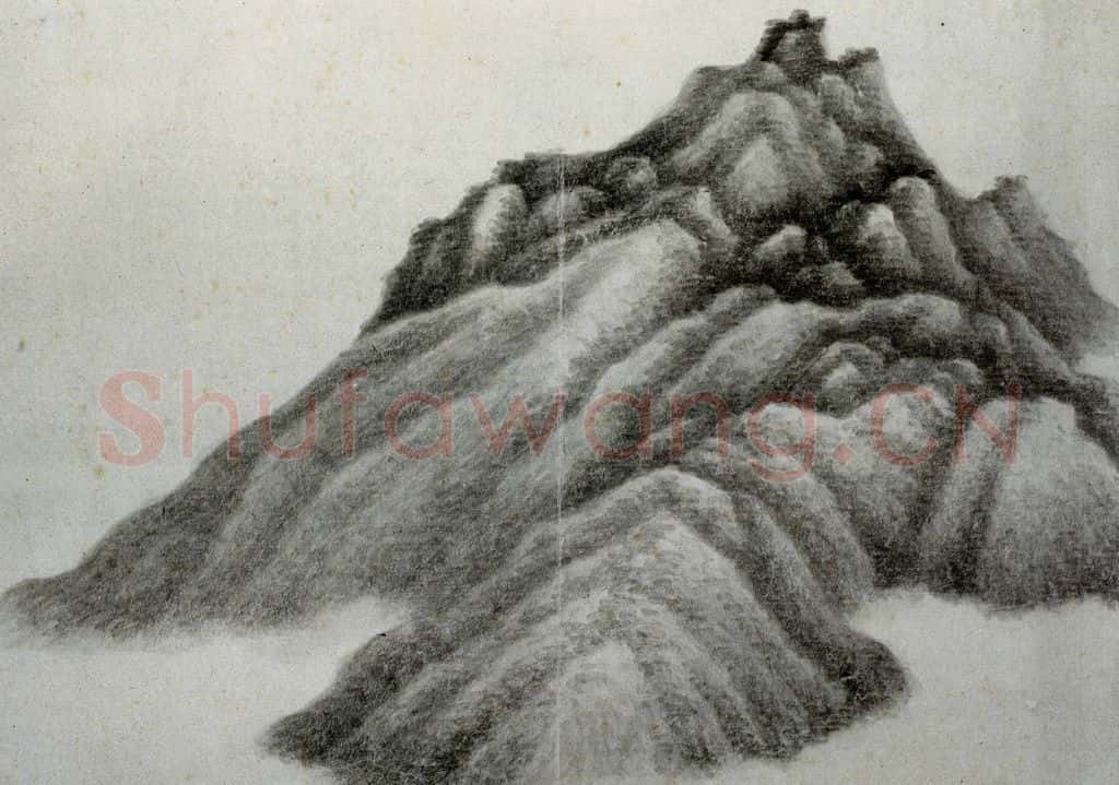 清 龚贤《自藏山水册》书画作品