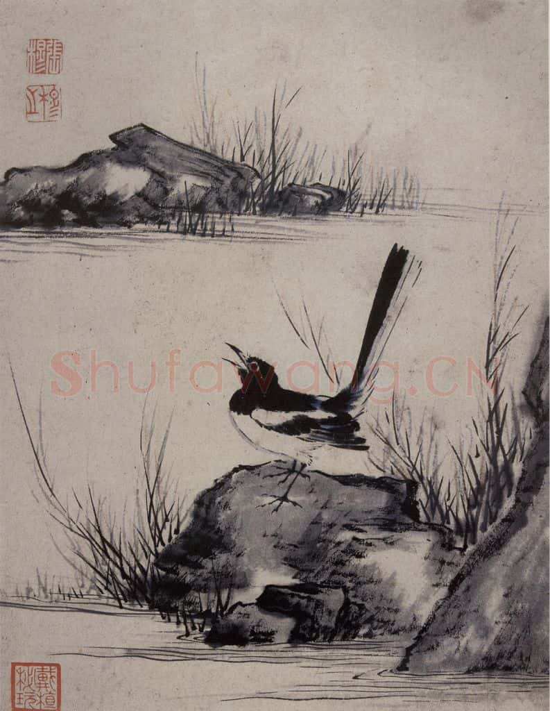 清 张穆《禽鸟骏马图册》书画作品
