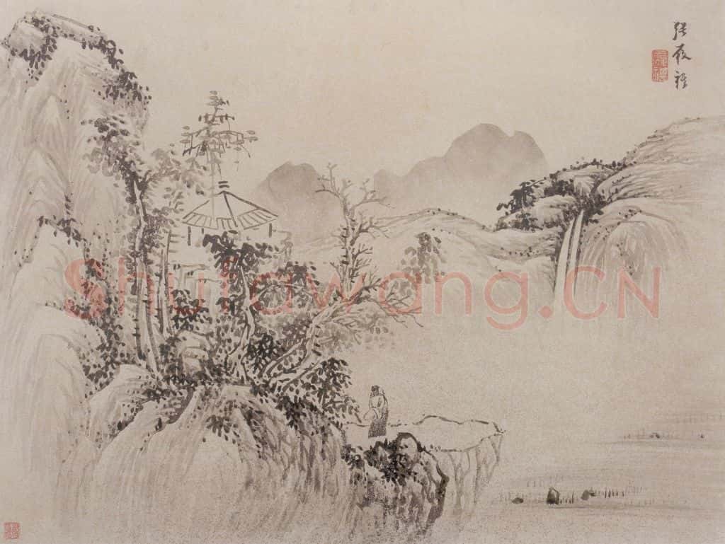 清 张穆《郑邑侯思诗书画册》书画作品