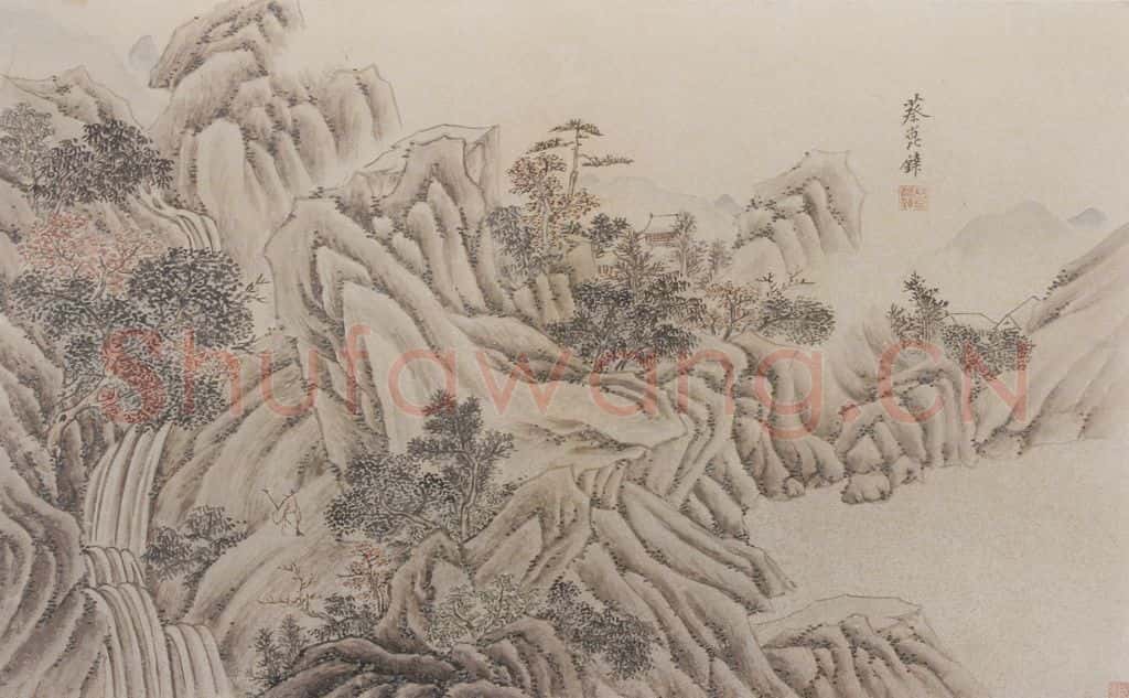 清 张穆《郑邑侯思诗书画册》书画作品