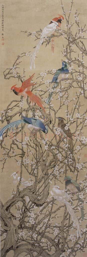 清 邓白《琼台艳雪图轴》书画作品