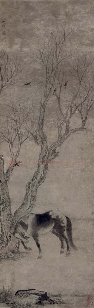 清 张穆《马图抽》书画作品