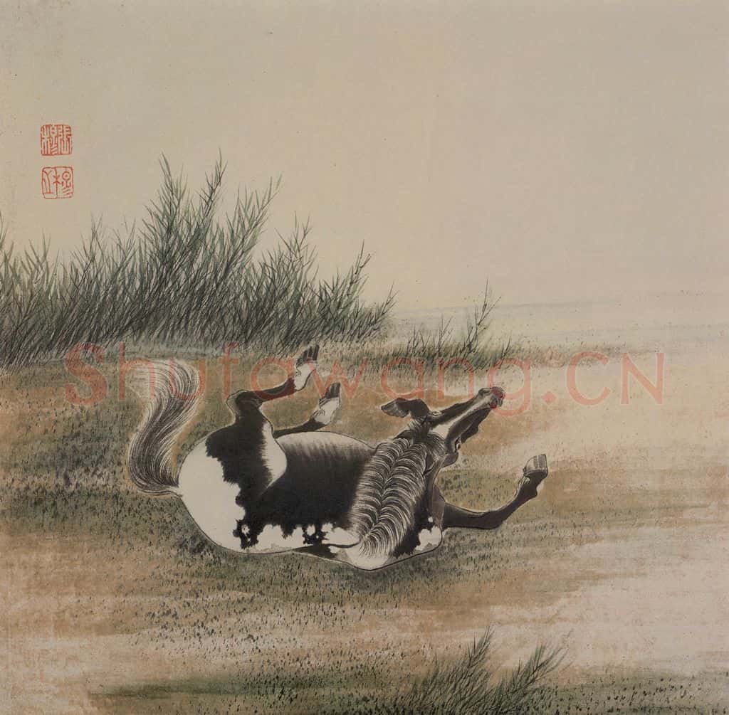 清 张穆《马图册》书画作品