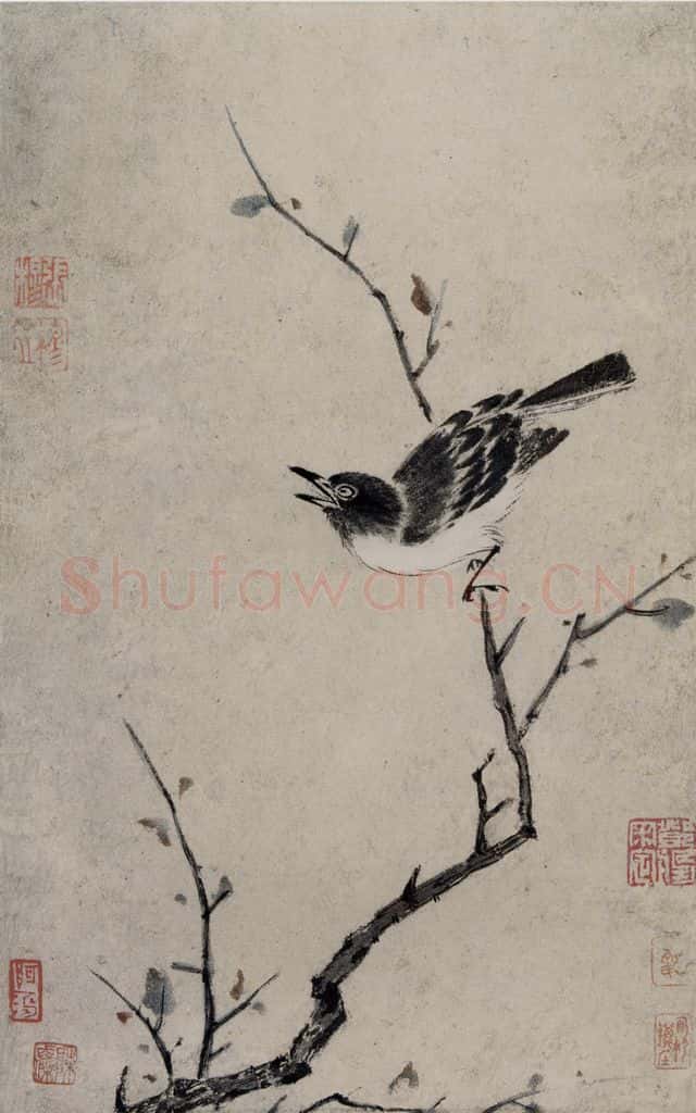 清 张穆《翎毛珍兽图册》书画作品