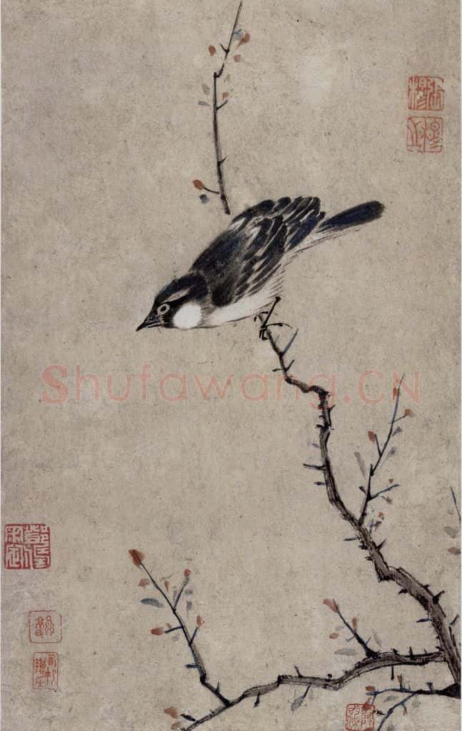 清 张穆《翎毛珍兽图册》书画作品