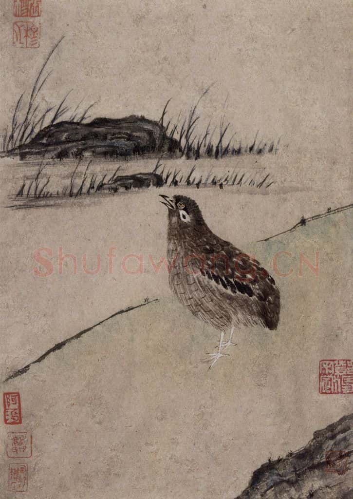 清 张穆《翎毛珍兽图册》书画作品