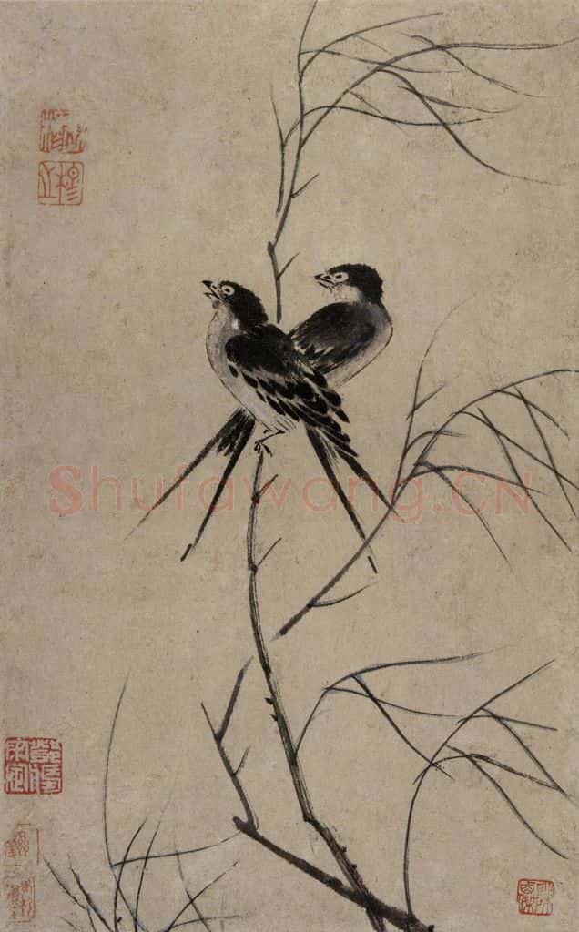 清 张穆《翎毛珍兽图册》书画作品