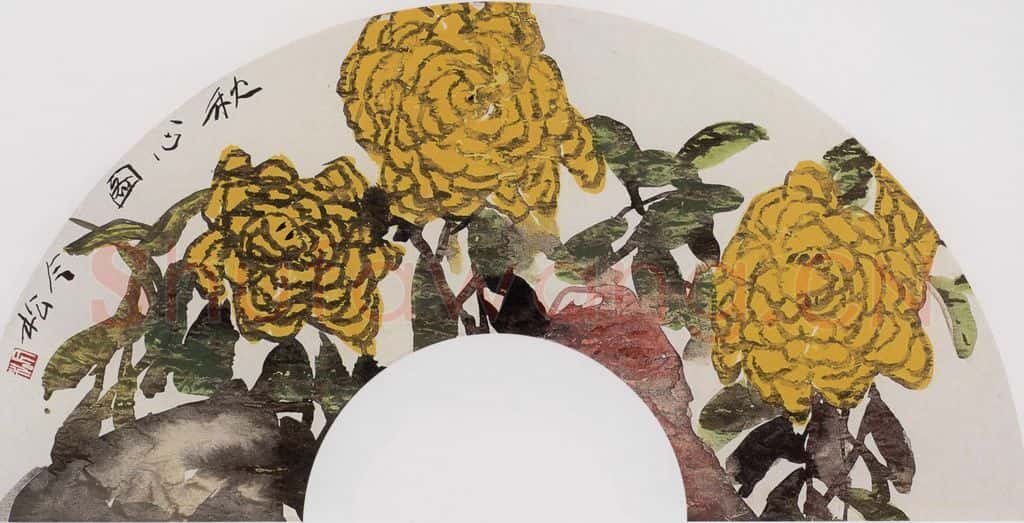 1987年 冯今松《秋心图》书画作品