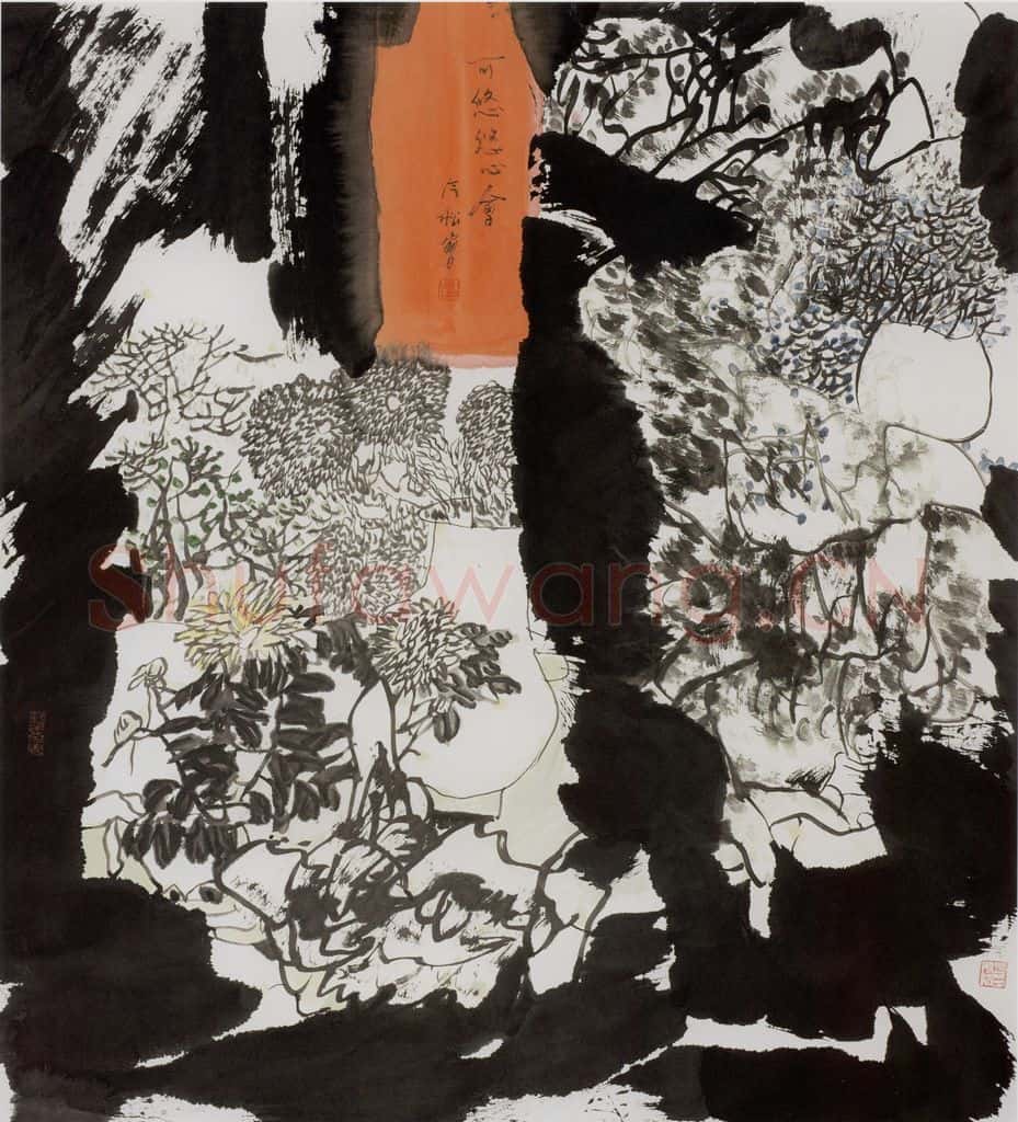 2001年 冯今松《可悠悠心会》书画作品